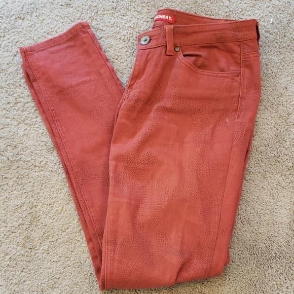 Unionbay Snakeskin print jeans Red - Picture 1 of 5